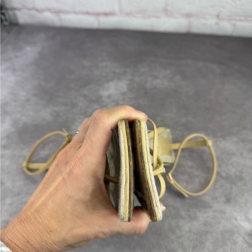 BOTTEGA VENETA - Leather/Jute Strappy Sandals - Size 38 - Picture 13 of 16